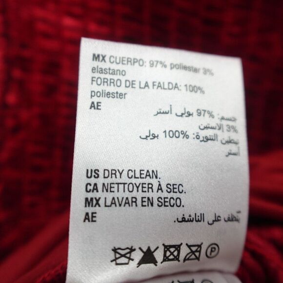 Bar III Womens Red Velvet Fit & Flare Dress X-Large - Picture 12 of 12